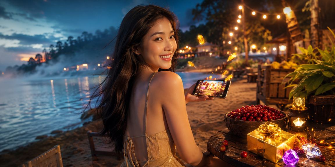 Người chơi sử dụng casino di động tại Đà Lạt bên ly cà phê